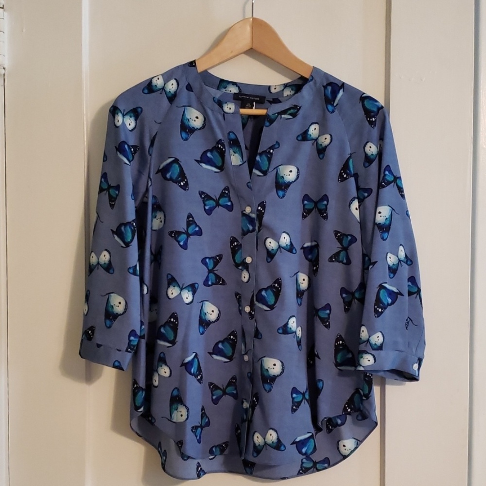 Tommy Hilfiger butterfly 3/4 sleeve top